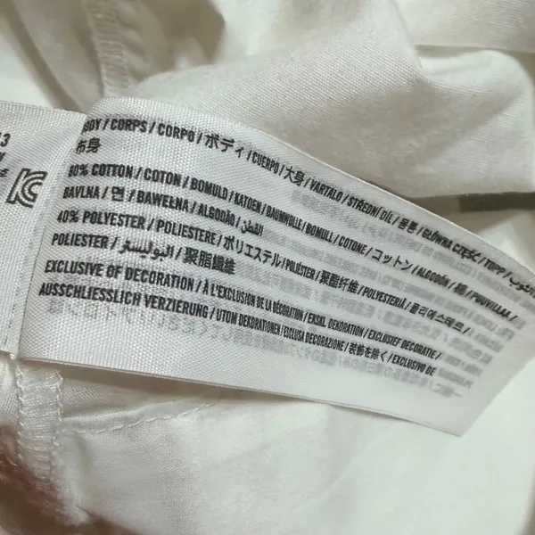 Abercrombie & Fitch White Twist Front Deep V-Neck Long Sleeve Crop Top Medium - Image 7