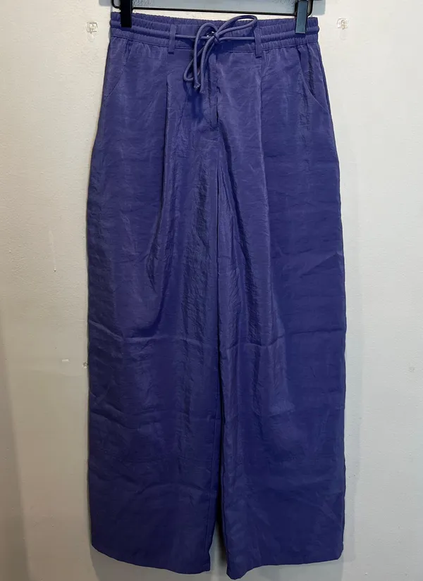 Anthropologie - Maeve Seamed Wide-Leg Track Pants Athletic Casual Travel Purple - Image 2