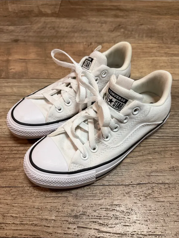 Converse - White Low Top All Star Sneakers - Image 6