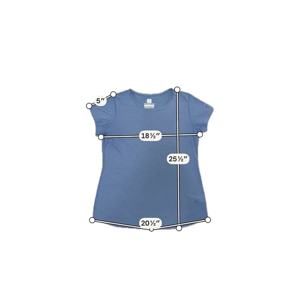 Columbia Omni Freeze ZERO Cooling Performance Tee Blue Medium Athletic Shirt - Image 4