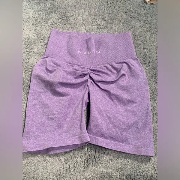 NVGTN purple scrunch shorts XS - Image 2