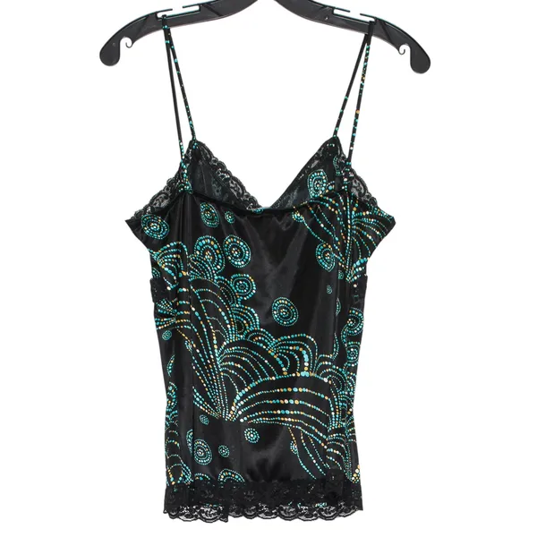Rue 21 Tank Top Y2K Babydoll Whimsigoth Witchy Romantic Feminine Boho Lace Black Large - Image 2