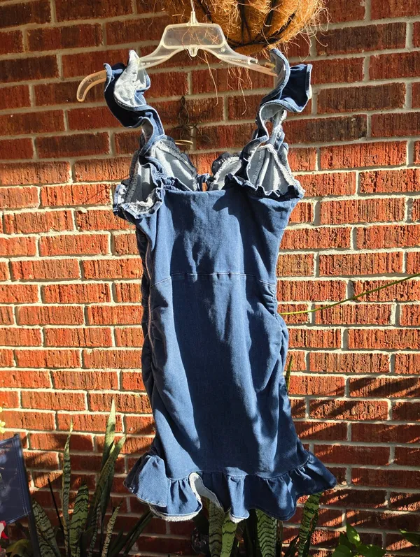 Denim Minidress Large - Image 10