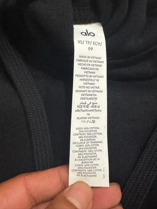 Alo Yoga Black Accolade Hoodie XS - Image 5