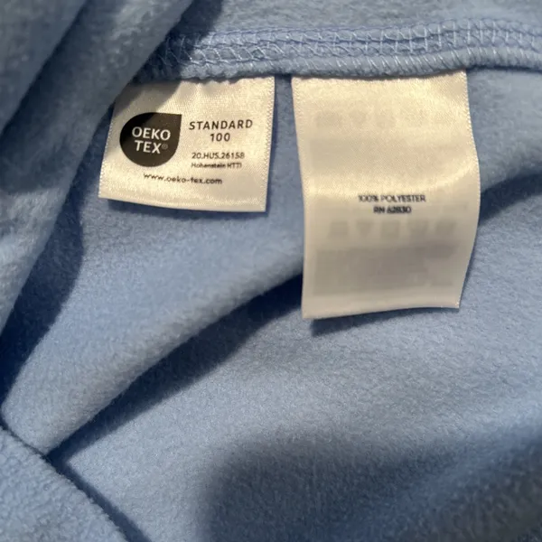 Lands End Fleece Womens light blue 1/4 Zip Pullover Lightweight new plus size 1x - Image 5