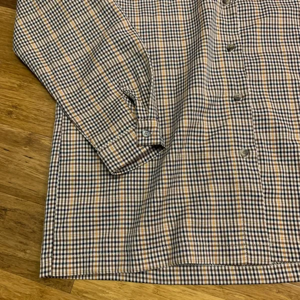 Princess Polly Plaid Shirt Womens Size 2 Jacket Long Sleeve Button‎ Up Top Brown - Image 2