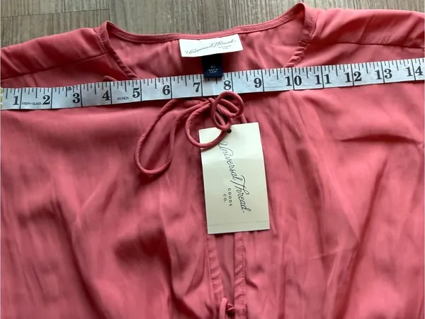 Universal Thread Coral Tie-Front‎ Blouse - Image 2