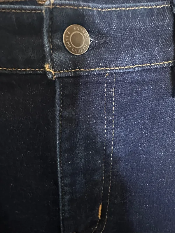 Ralph Lauren Dark Blue Denim Pencil Skirt - Image 2
