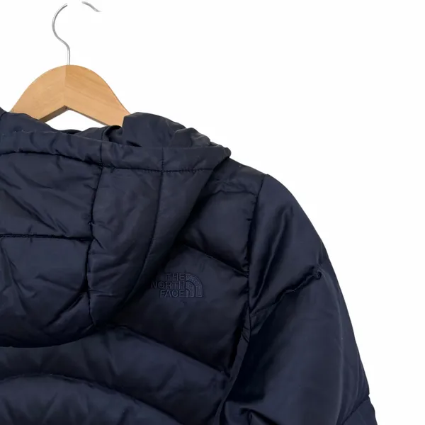 The North Face Navy Blue 550 Down Puffer Jacket Sz S - Image 6