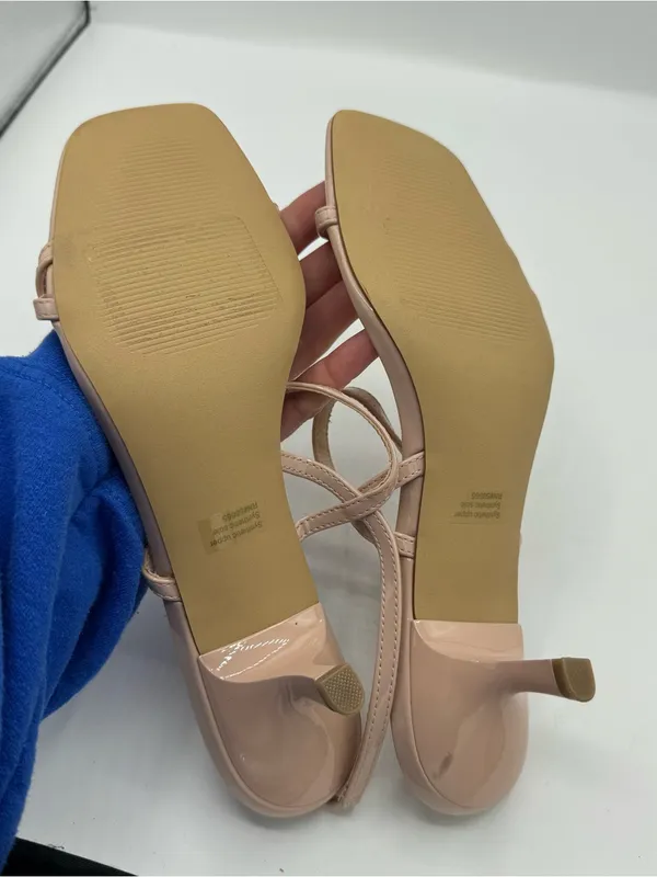Abound Mandy Serenity Slingback Strappy‎ Sandals Size 8.5 cream beige neutral - Image 3