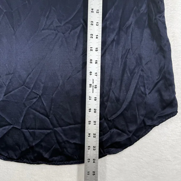 Michael Stars Navy Blue Sleeveless Satin Finish Tank Top DST005 Womens‎ Medium - Image 4