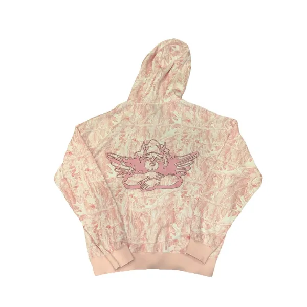 Boys Lie Pink Camo Manhunt Racer Hoodie And Kimmy Joggers Oversized XS/S Viral - Image 5