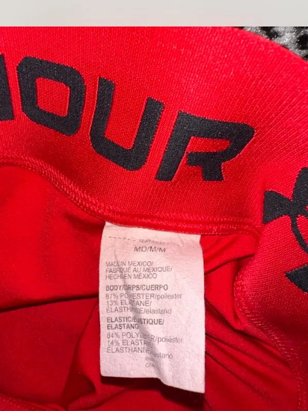 Under Armour Women’s Red Athletic Compression Shorts - Image 4