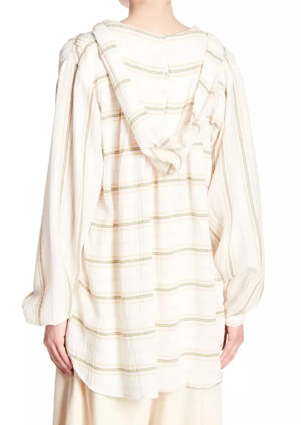 Free People Rolling Clouds Hooded Blouse - Image 3