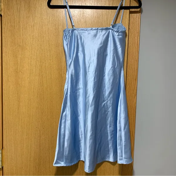 Princess Polly Light Blue Effie Mini Dress - Size 4 - Image 2