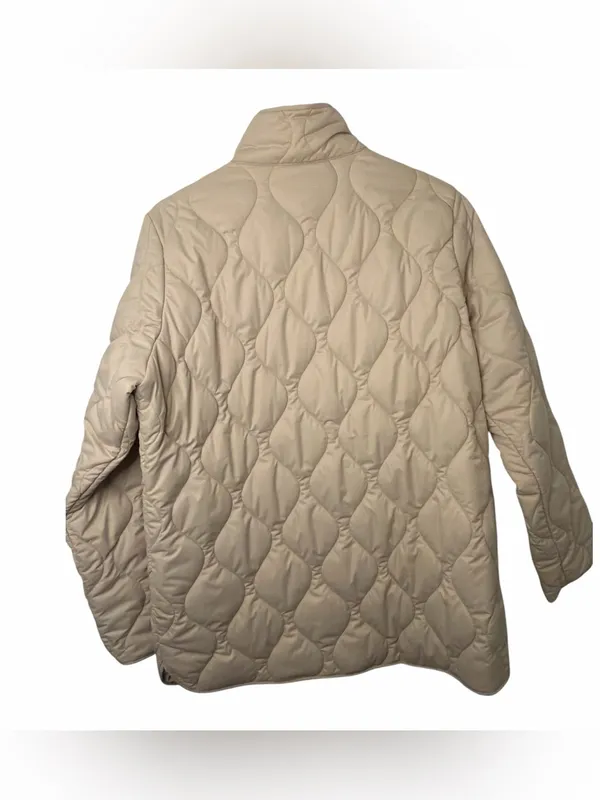 NWT 32 Degrees Women's Quilted Coat Snap Jacket in Tan NEW - Image 2