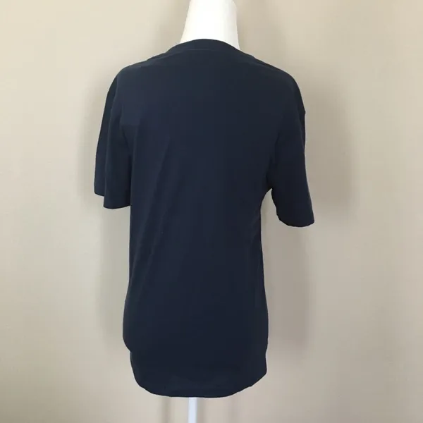 Dark navy Levi's logo boyfriend tee shirt top - Image 3