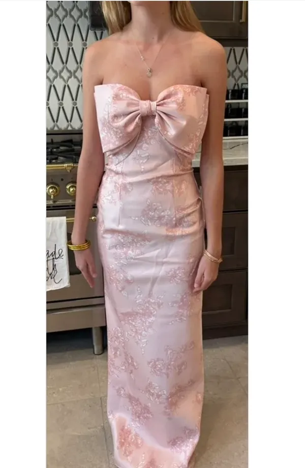 Alfred Sung Bow Strapless Dress - Image 3