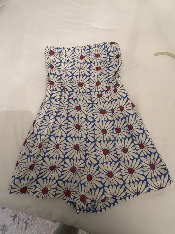 Blue flowered romper - Image 2