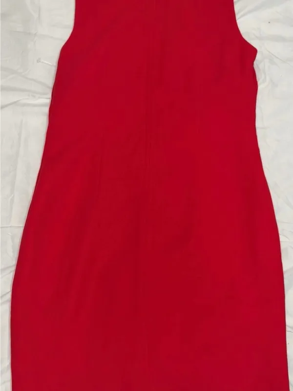 Austin Reed Red Midi Sheath Dress - Image 2