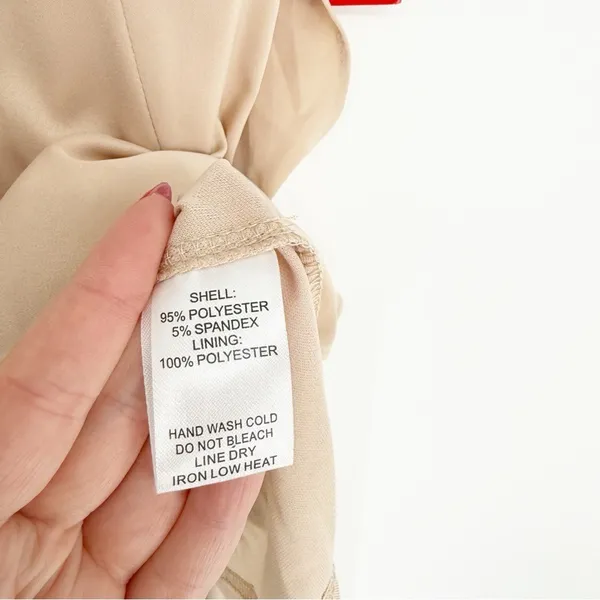 NWT VOW'D Rowan Satin‎ Ruffle Bridesmaid Dress Women's Size 2 Pink - Image 6