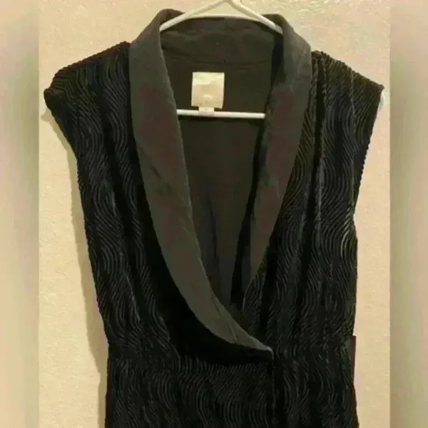 NWT REVOLVE Line &‎ Dot V-neck 100% silk black mini dress - Image 8