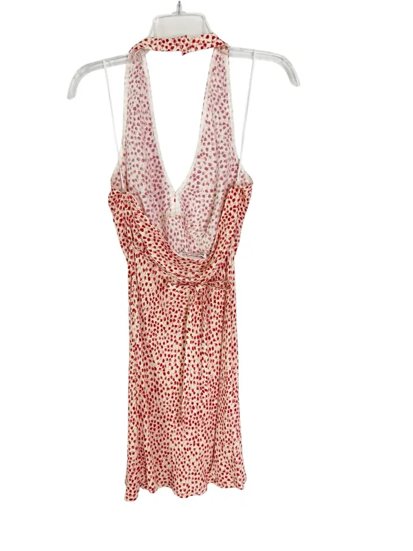 REFORMATION Delanie Mini Halter Dress in Alma Floral Tulip Print Size M - Image 11