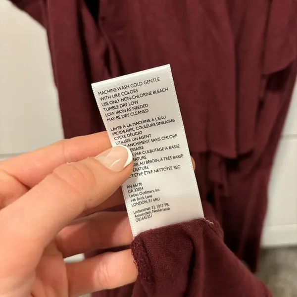 Free People Darling Mini Dress Maroon NWT - Image 6