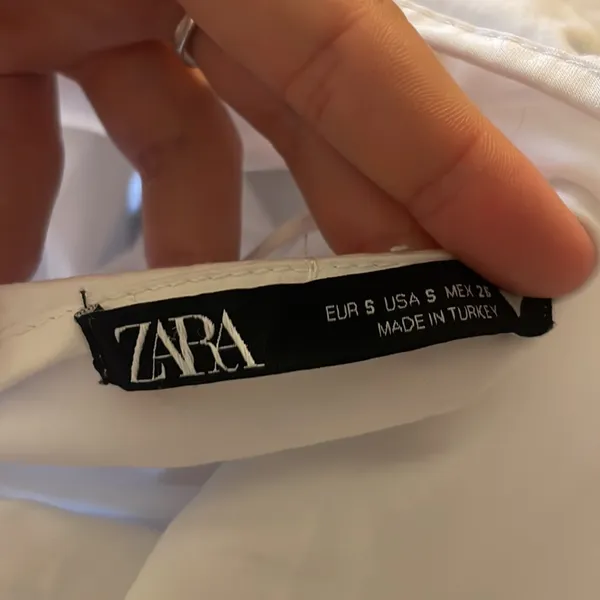 Zara White Mini Dress with Cutout Detail - Image 6