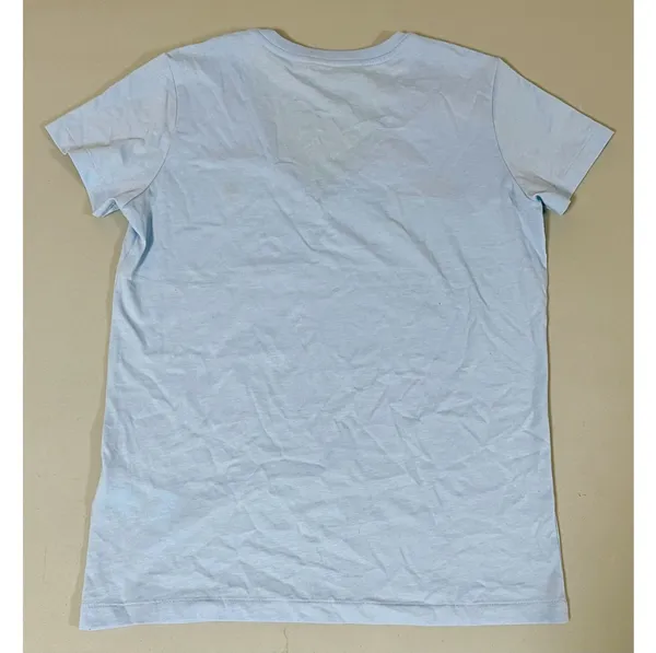 Polo Ralph Lauren Baby Blue Pastel Solid Logo V-Neck Tee T-Shirt Top Size S 🩵 - Image 4