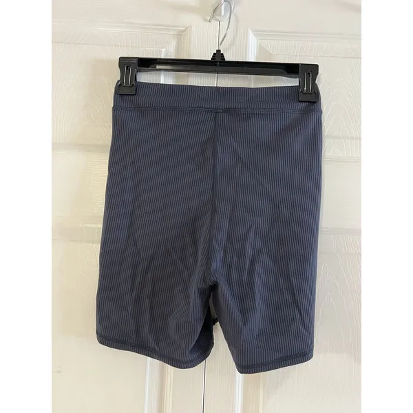 For Love & Lemons Chloe Midnight Blue Waist Strap Ribbed‎ Bike Shorts S - Image 9