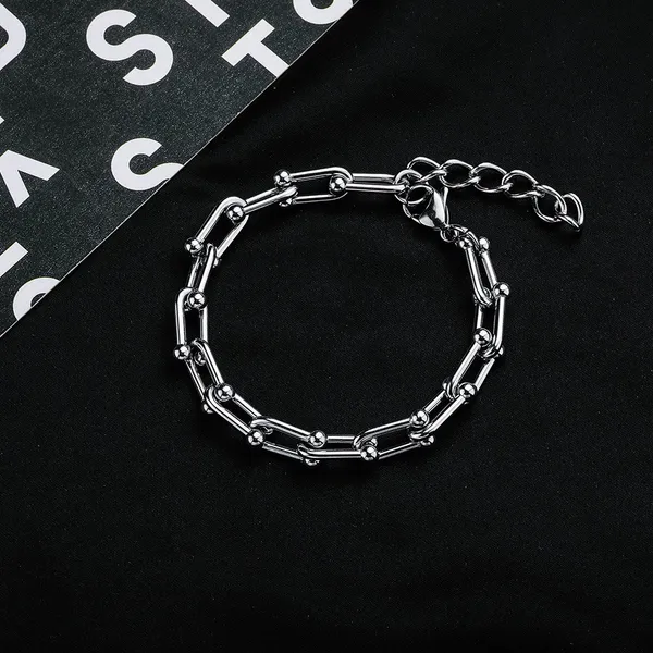 Link Chain Bracelet for Men Women Streetwear Unisex Hip Hop Style - Image 2