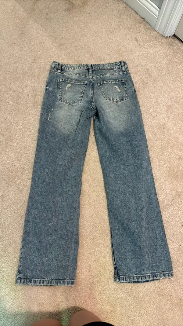 Low rise medium wash jeans Blue Size 0 - Image 2