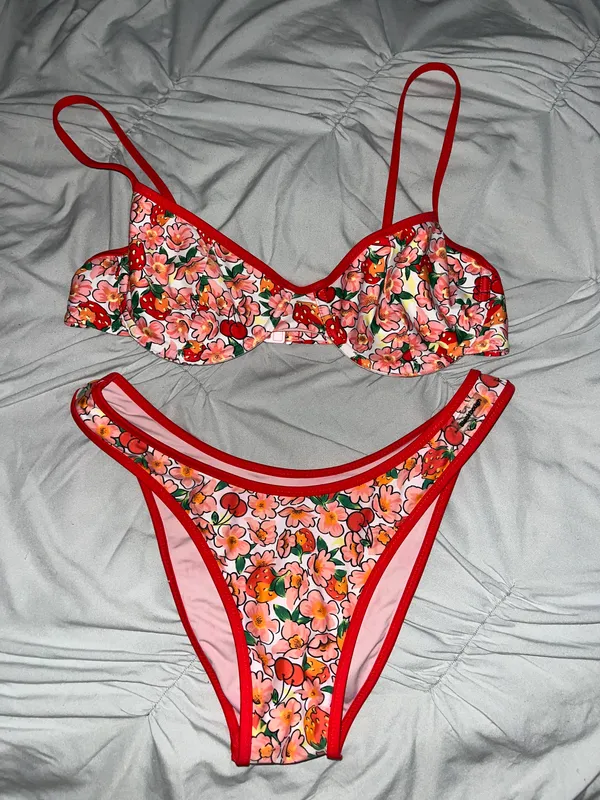 Blackbough Berry Cherry Bikini Set - Image 2