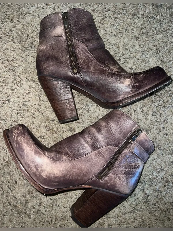 Bed Stu Isla Ankle Boot Distressed Rustic Rodeo Coastal Festival block heel W 8 - Image 6