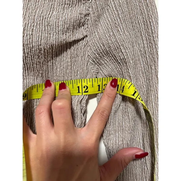 Zara Taupe Ruched Long Sleeve Off Shoulder Top M - Image 5