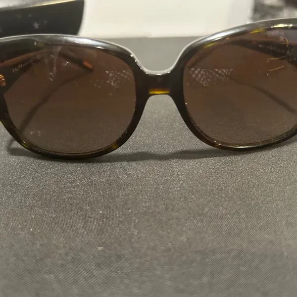 Ralph Lauren Brown Tortoiseshell Sunglasses Oversized Frame - Image 9