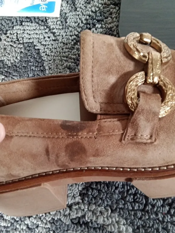 Dolce Vida Womens Sheena Brown Suede Loafers Chunky Platform Shoes Sz 7 - Image 6