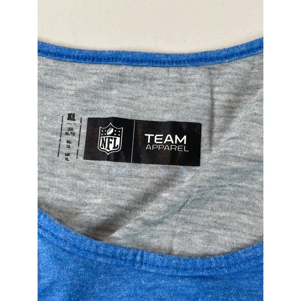 NFL Team Apparel Tank Top Panthers Logo Blue Side Slits Size XL - Image 7