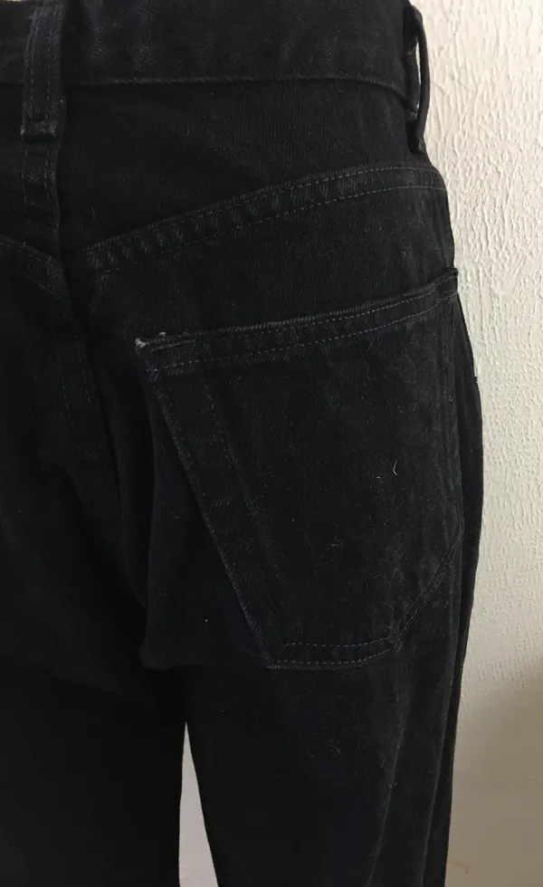 Gap Vintage 90s Classic Fit Black Denim Ankle Jeans High Waist Relaxed - Image 5