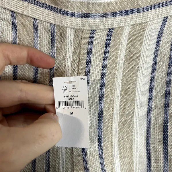 Banana Republic Martin Fit Linen Blend Wide Leg Pants Womens Size Medium NWT - Image 2