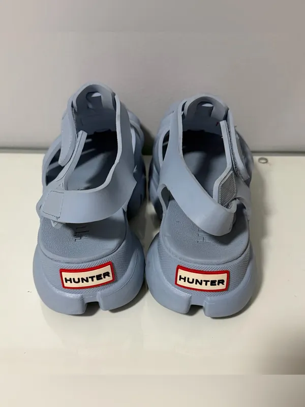 Hunter Light Blue Chunky Fisherman Sandals - Image 5