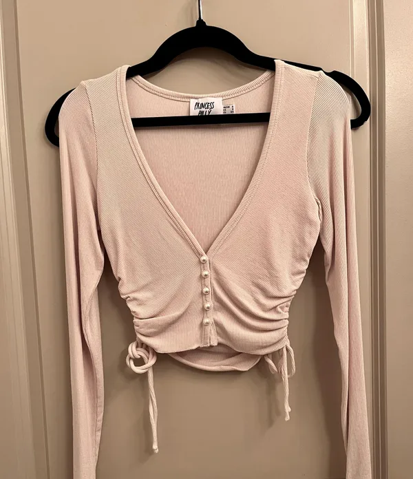 Princess Polly Bridgeton Top Beige - Image 2