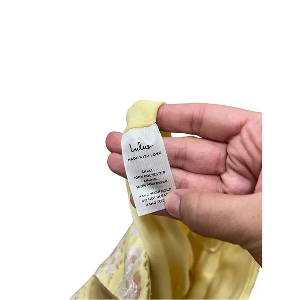 Lulus Favorite Song‎ Yellow Floral Jacquard Off-The Shoulder Mini Dress S NWT - Image 11