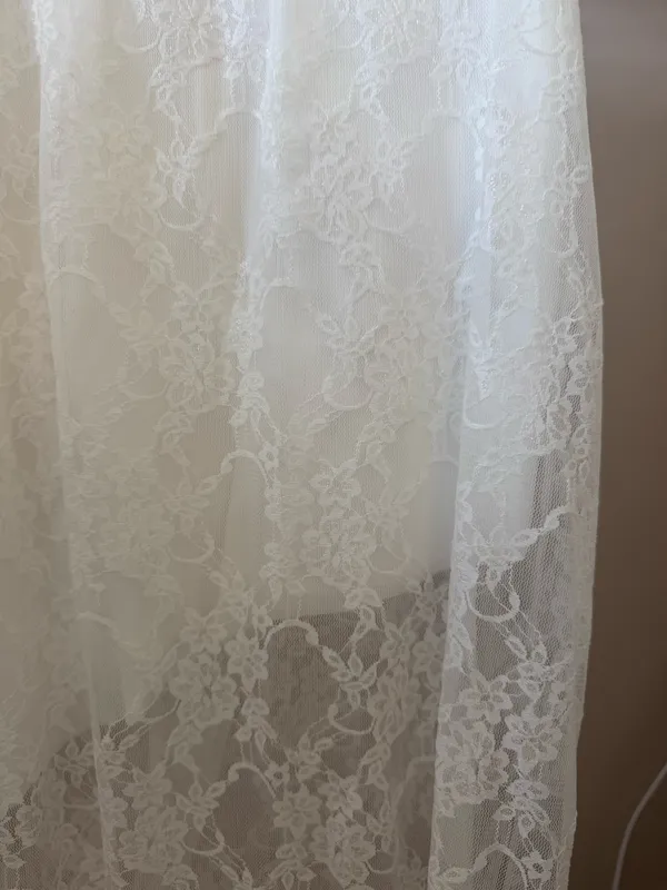 NWT White Lace Skirt with Shorter Skirt Underneath - Image 4