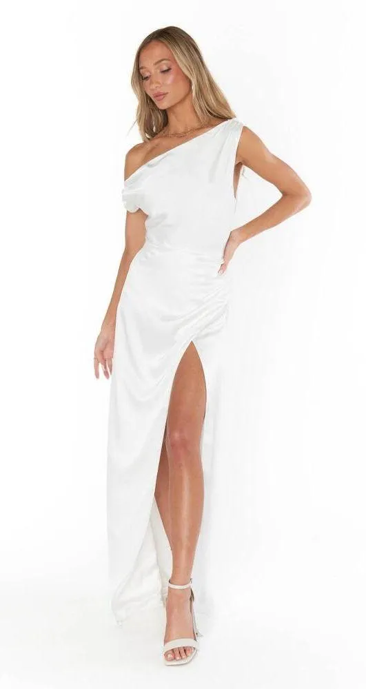 Show Me Your Mumu Jodie Bridal Dress in Ivory Luxe Satin S NWT - Image 3
