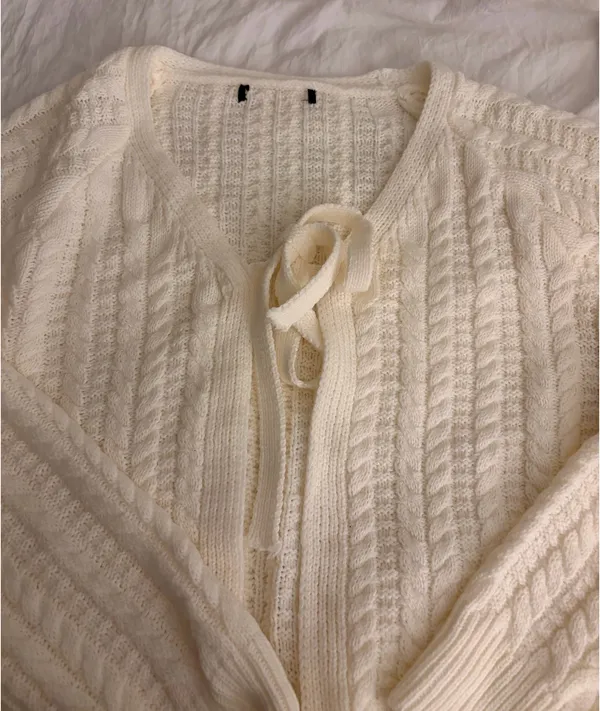 Cropped cargo blouse top White - Image 2