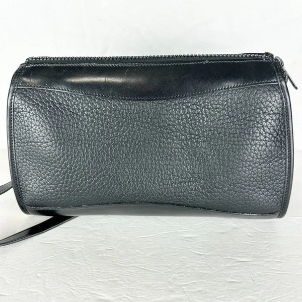 Dooney & Bourke Vintage Pebbled Leather Crossbody Bag Black P19 - Image 2