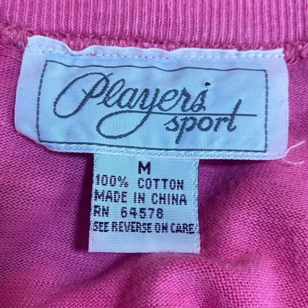Vintage 80s Romper Embroidered Heart Pocket Sleeveless Crewneck Pink Womens M - Image 7