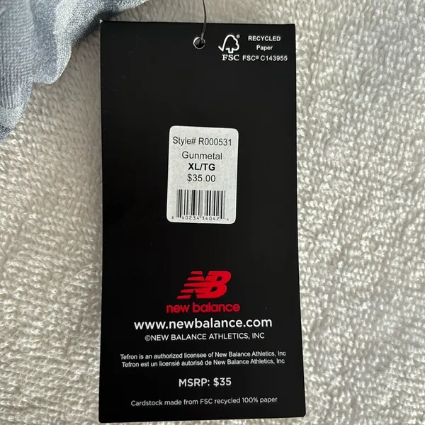 New Balance Medium Impact Sports Bra Color Gunmetal Size XL - Image 6
